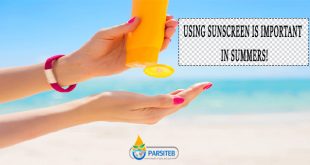 Using sunscreen is important in summers!